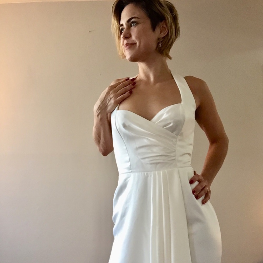 Classy Ivory Wedding Dress | Adrianna Papell